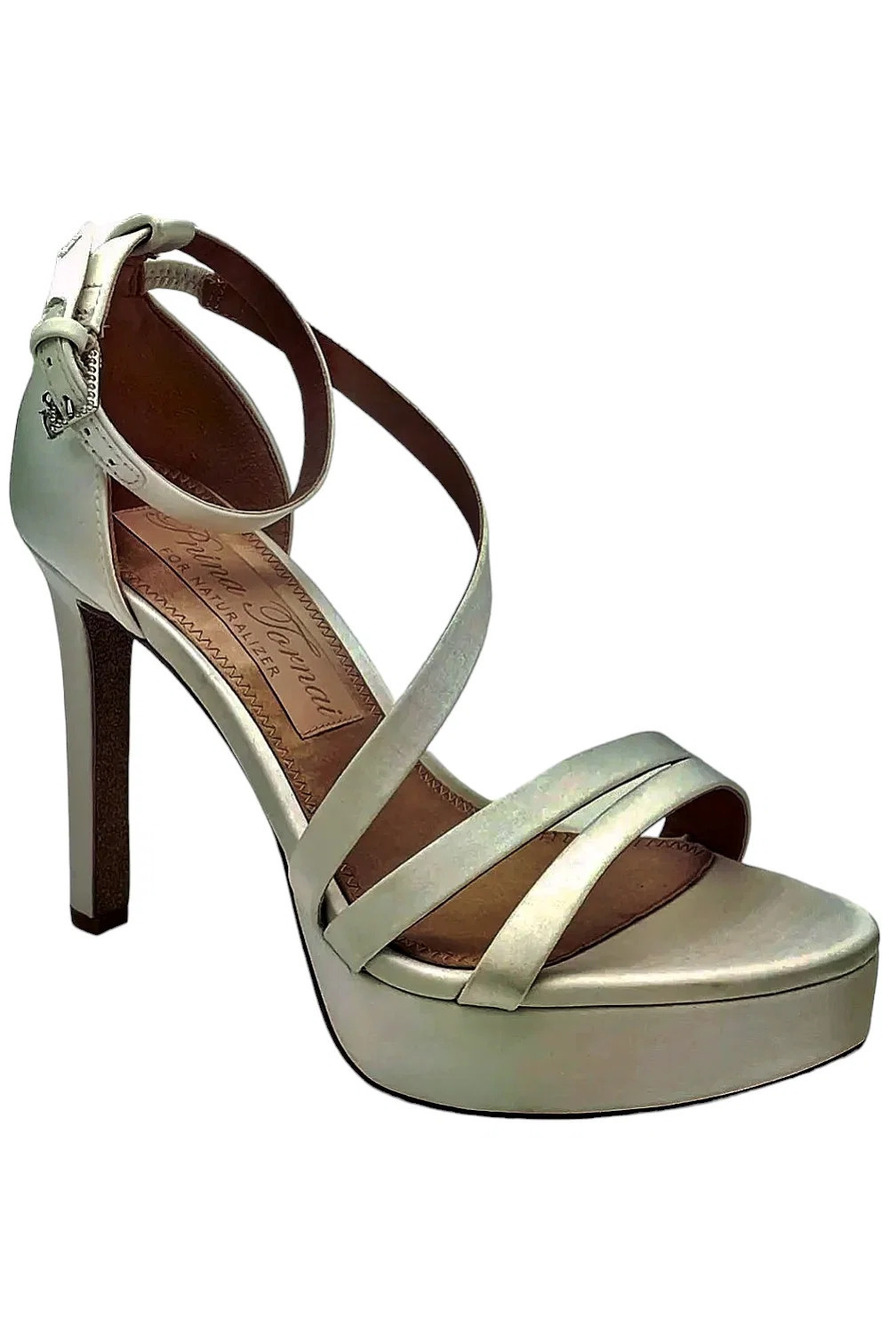 Pnina Tornai By Naturalizer Women's Love 2 Dress Heel Silk White - Medium